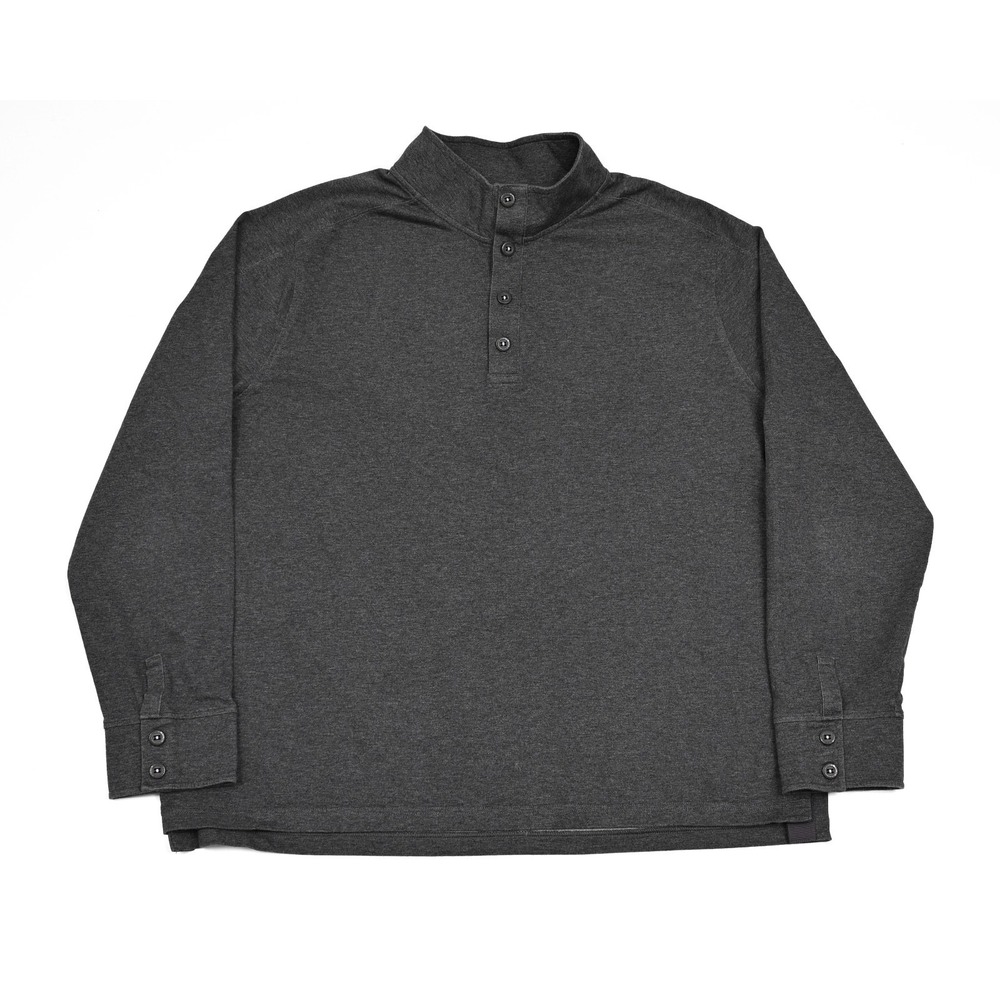 Rhone Faroe Island Performance Polo Mens 2XL Gray Wool‎ Blend Organic Cotton
